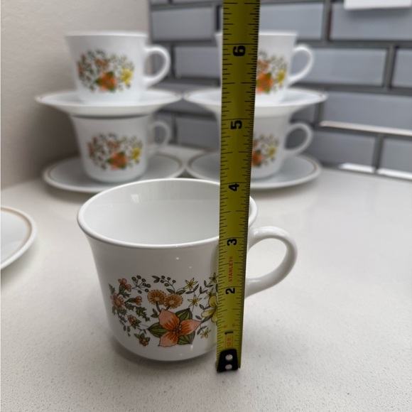 Vintage Corelle Indian Summer Cups and Saucers 1970s 1980s - Picture 9 of 9